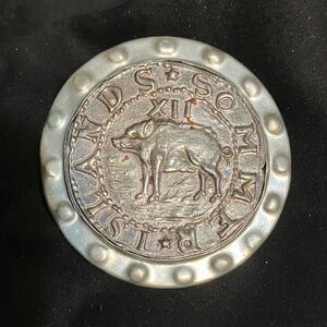 Silver Coin-Inspired Home Accent